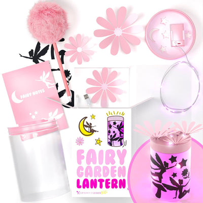Fairy Garden Lantern Kit with LED Lantern Lights