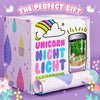 Unicorn Night Light Terrarium Kit for Kids with USA Seeds + Soil