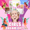 Pink Pot Fairy Garden Kit with Fairies, Pots, Soil, USA Seeds