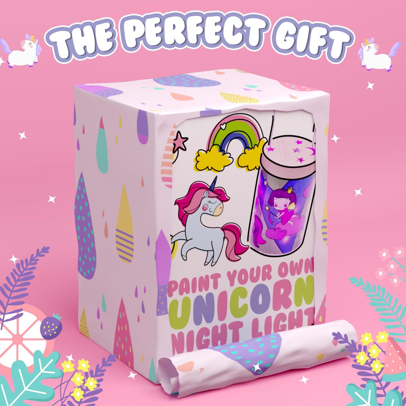 Paint Your Own Unicorn Night Light - Unicorn Light or Unicorn Lights for Kids Room