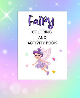 Fairy Coloring and Activity Book Digital Download